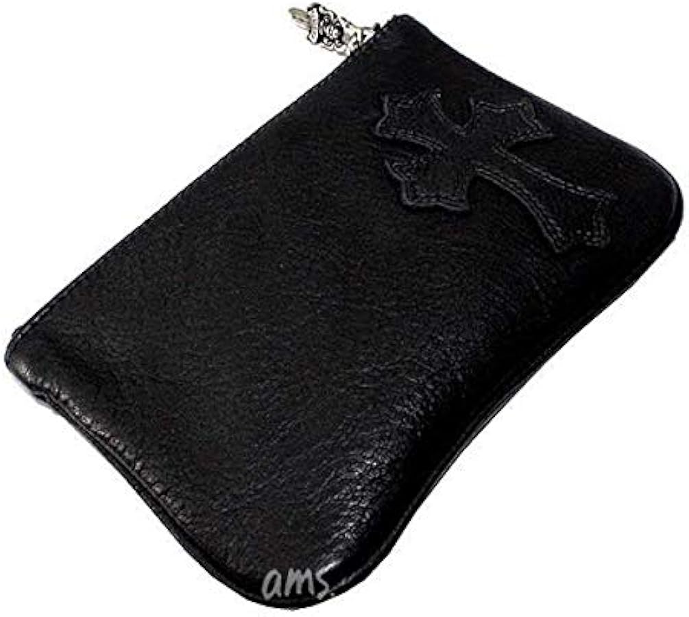 Amazon.co.jp: Chrome Hearts Men's Zipper Change Purse 4X5 Piping