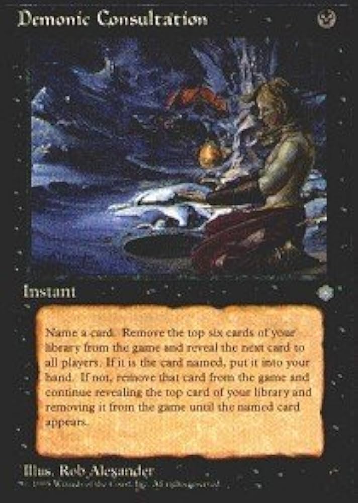 Amazon.co.jp: Magic: the Gathering - Demonic Consultation - Ice