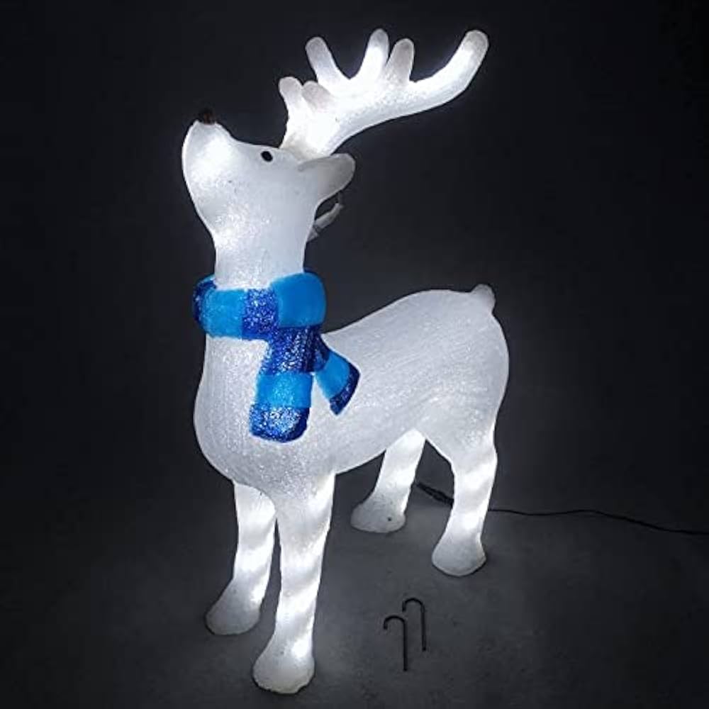 Amazon.co.jp: 見上げるトナカイ トナカイモチーフ LED