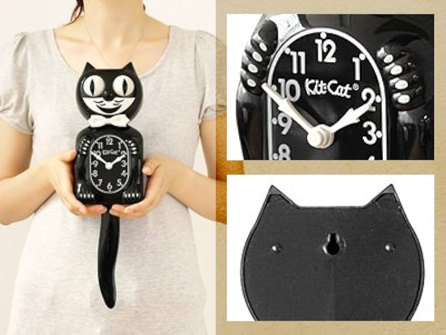 Amazon.co.jp: Kit-Cat Klock クラシック/BK キット キャット クロック
