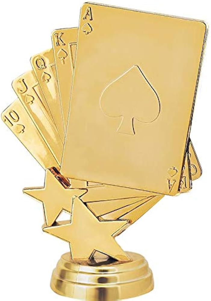 Amazon.co.jp: ポーカートロフィー カスタム彫刻付き 7.25インチ