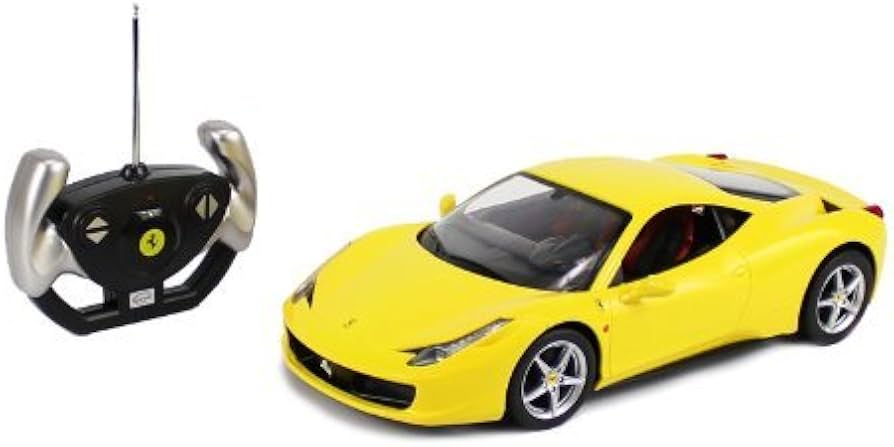 Amazon.com: Rastar (Yellow) Licensed 1/14 Scale Ferrari 458 Italia