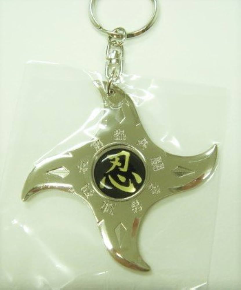 Amazon.co.jp: 忍手裏剣 キーホルダー 【ニッケル（銀色）】 : ホーム