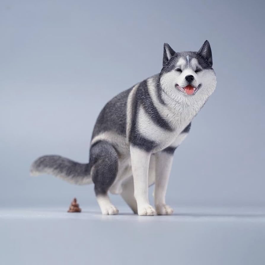 Amazon.com: WLNTDOLA 1:6 Scale Siberian Husky Half Squat Leg Lift