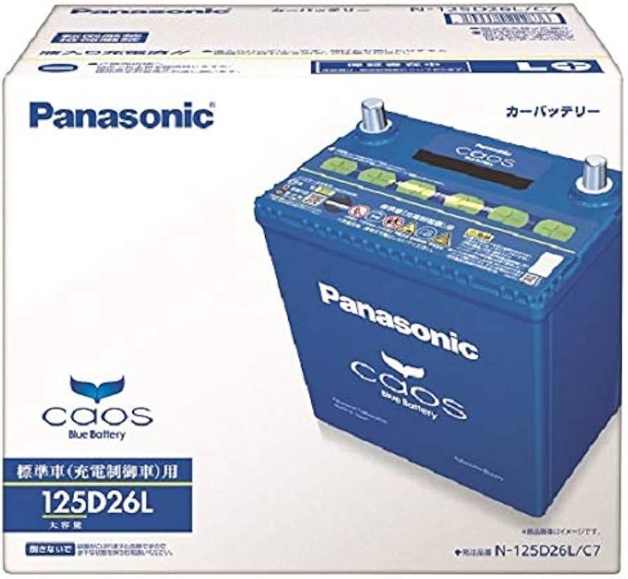Amazon.co.jp: Panasonic N-125D26L/C7 Caos Blue Battery, Automotive