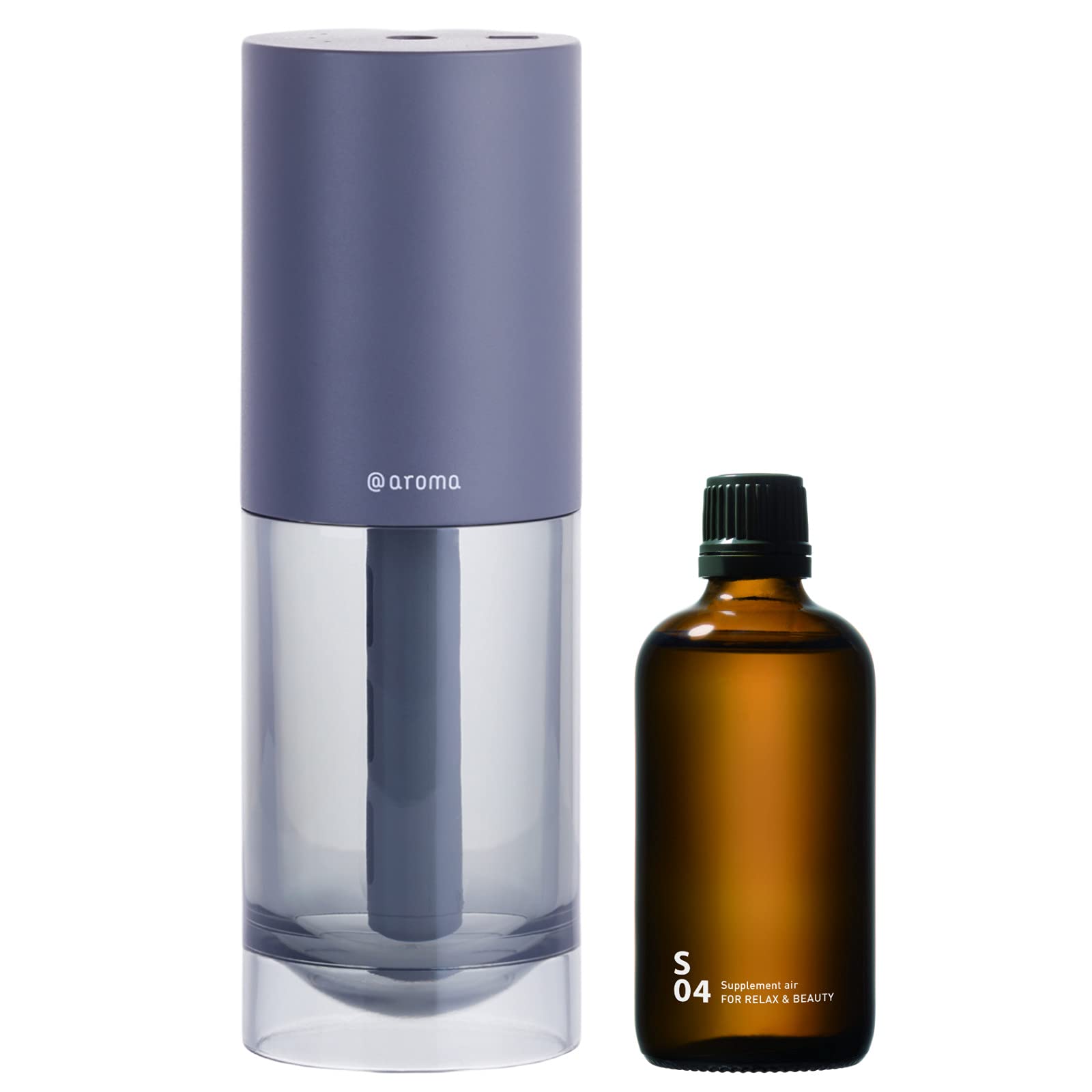 Amazon.co.jp: アットアロマ ディフューザー ソロ (グレー) ＆ ピエゾ