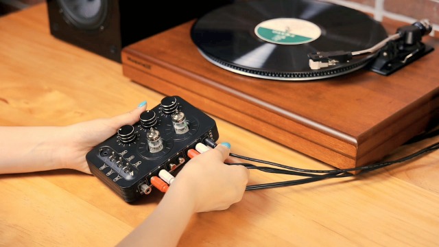 Amazon | Ampapa A1 真空管 フォノプリアンプ ＆ ヘッドフォンアンプ