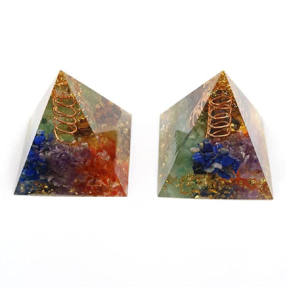 ぴか】レインボーオーラ水晶のかめちゃん形オルゴナイト☆他3点 ぴか