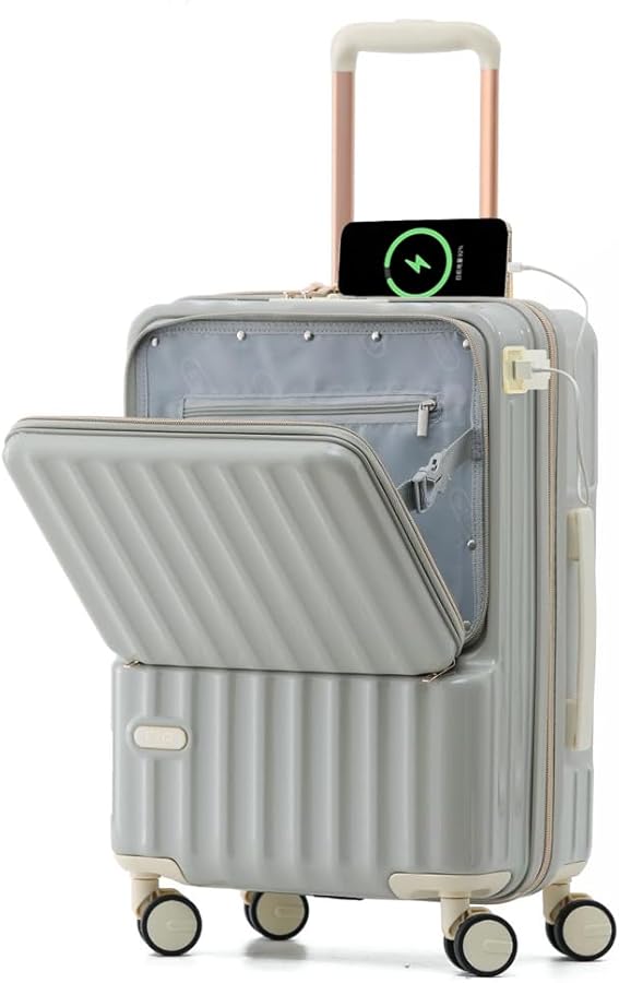 Amazon.co.jp: [Voxkin] スーツケース 機内持ち込み フロントオープン