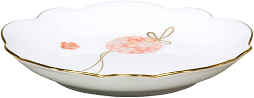 Amazon | 大倉陶園 花毬 13cm梅型小皿5枚揃 プレート 日本製 114HV