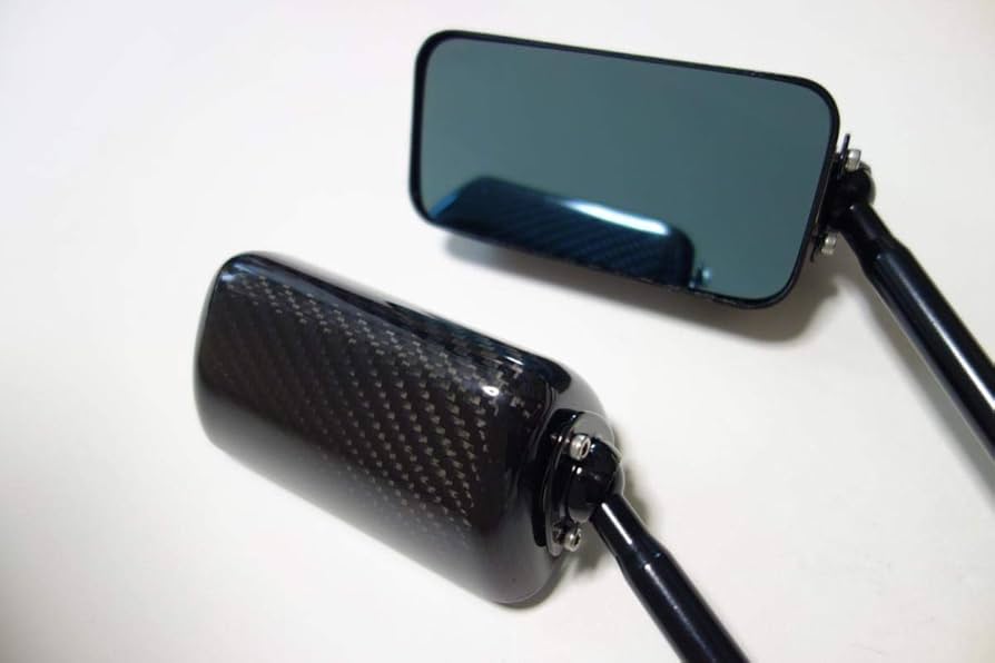 Amazon | 【SIMOTA正規品】カーボンバックミラー 【長方形・ブルー