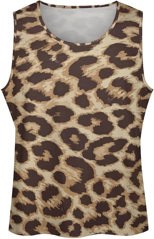 Amazon | [Haustile] タンクトップ 豹柄 ヒョウ柄 レオパード柄 動物柄