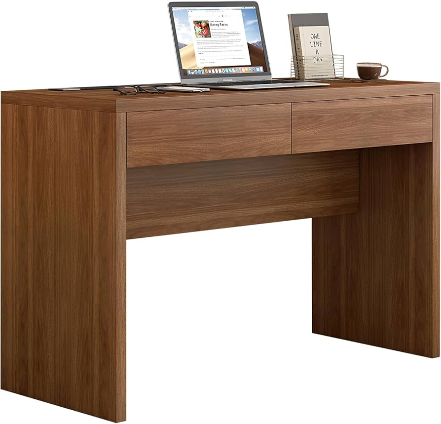 Amazon.com: Dongge 47-Inch Computer Desk with Pull-Out Outlet
