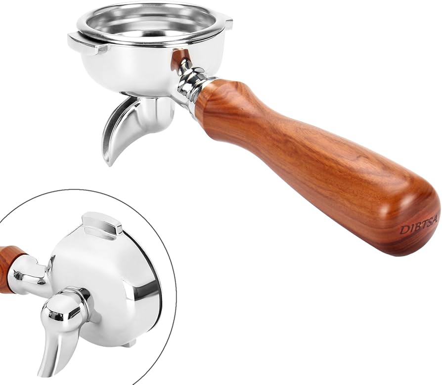 Amazon | DIBTSA 58mm ポルタフィルター シングルスパウト 2耳 E61