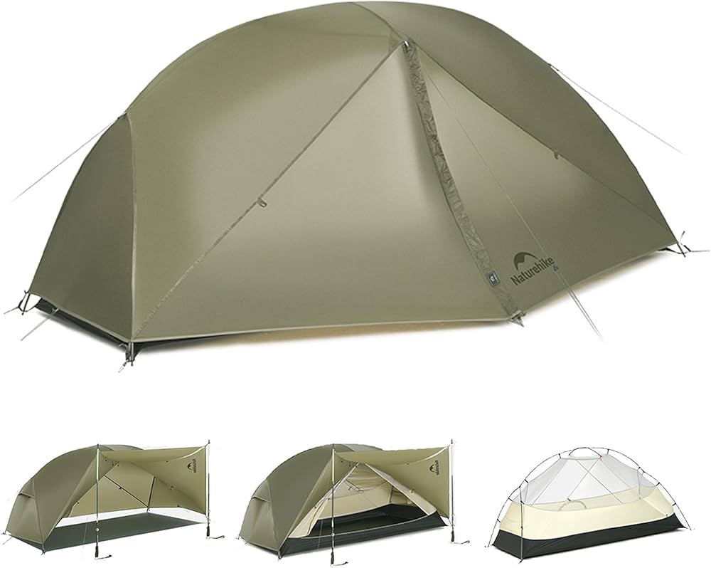 Amazon.co.jp: Naturehike Mongar Pro 軽量テント 4.07㎡+1.27㎡ 前室