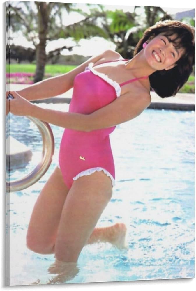 Amazon.co.jp: 柏原芳恵水着セクシー写真絵画ポスター 壁アート