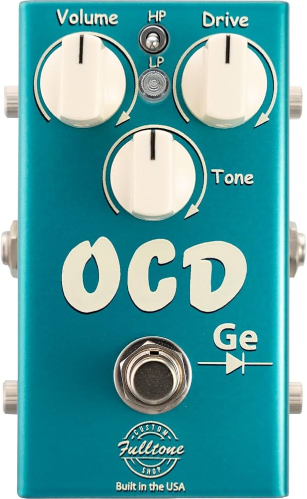 Amazon.com: Fulltone 客製化商店OCD-Ge 鍺超速失真吉他效果踏板,附