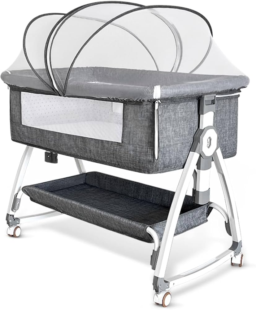 Amazon.co.jp: Oqhvup ベビーベッド 添い寝 乳児用ベッド 新生児ベッド