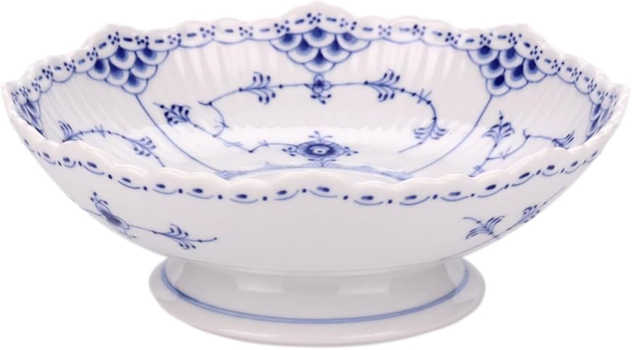 ロイヤルコペンハーゲンブルーフルーテッドハーフレースディープ