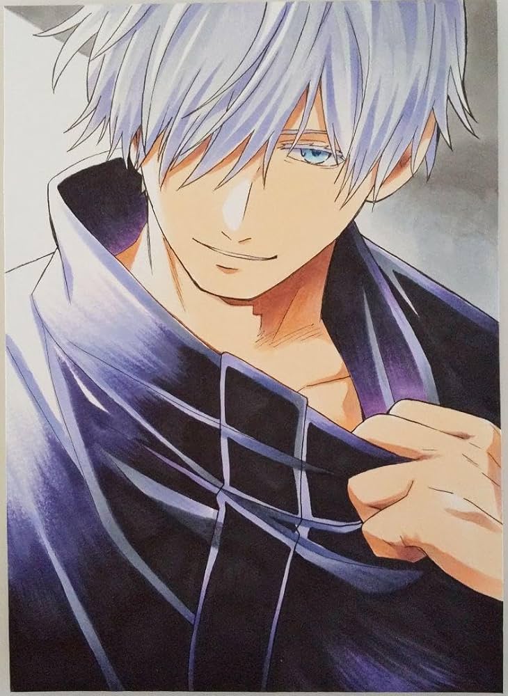 Amazon.co.jp: 呪術廻戦 ファンアート 五条悟 手描きイラスト : ホーム
