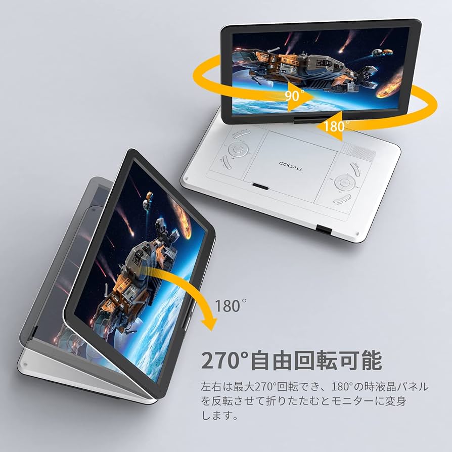 Amazon.co.jp: 【最新 2022向き】ポータブルDVDプレーヤー COOAU CD