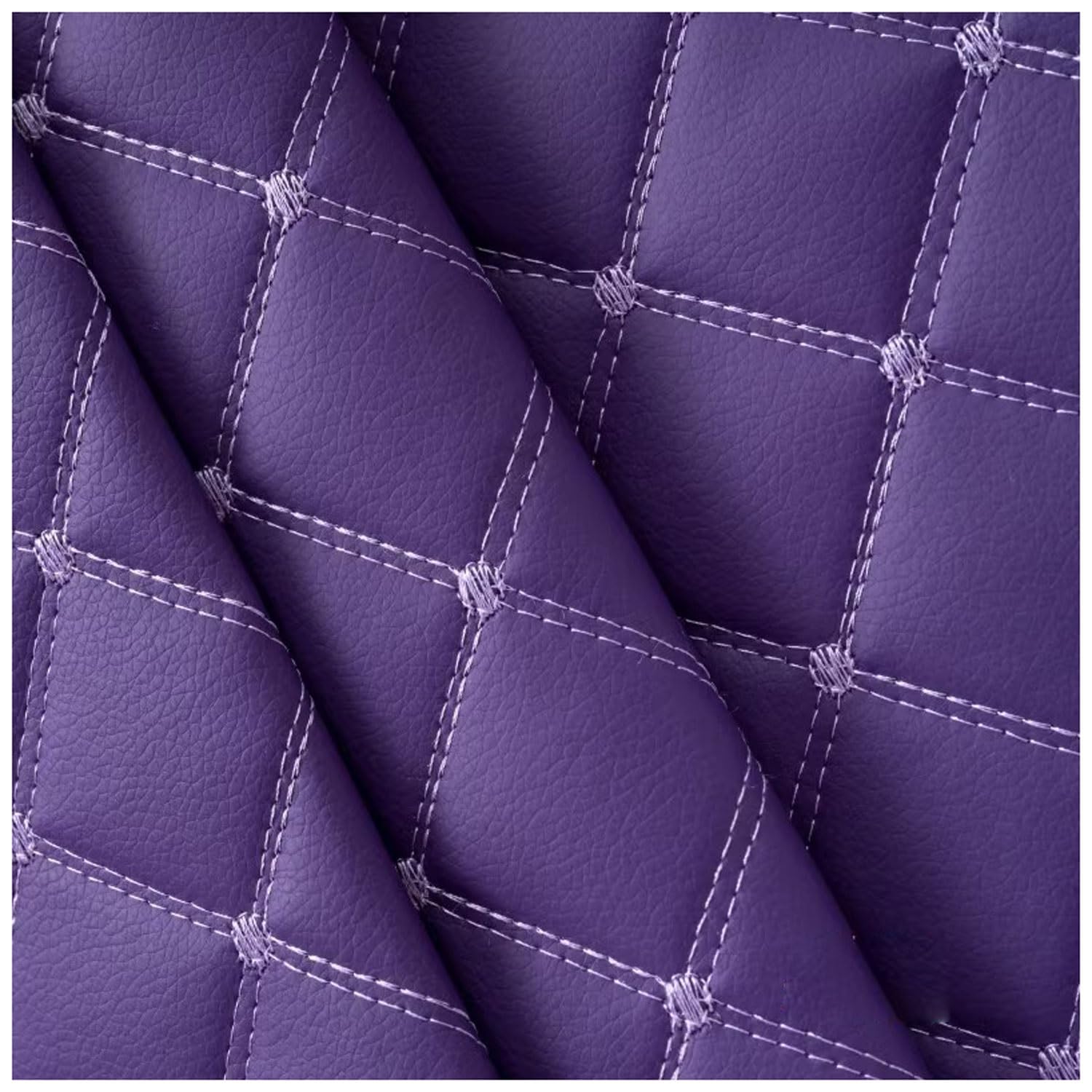 Amazon.com: AITAF Purple Faux Leather Quilted Furniture Fabric