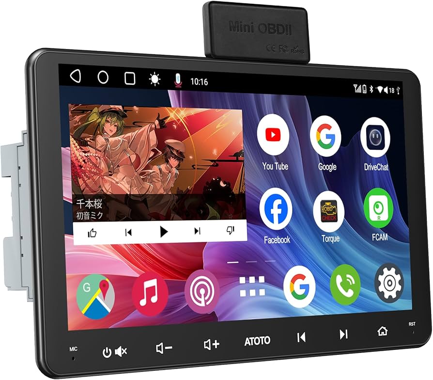 Amazon.co.jp: [9インチ] ATOTOEXCEL A6PF ディスプレイオーディオ2DIN