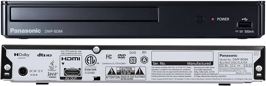 Amazon.com: Panasonic Blue Ray Player with Full HD Picture Quality