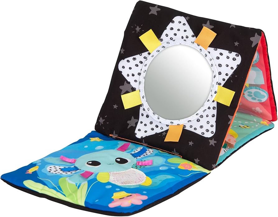 Amazon.com: Lamaze Tummy Time Baby Mirror Toy - Portable Folding