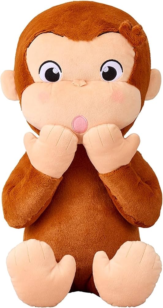 Amazon.co.jp: おさるのジョージ ぬいぐるみ スーパーラージ はずか