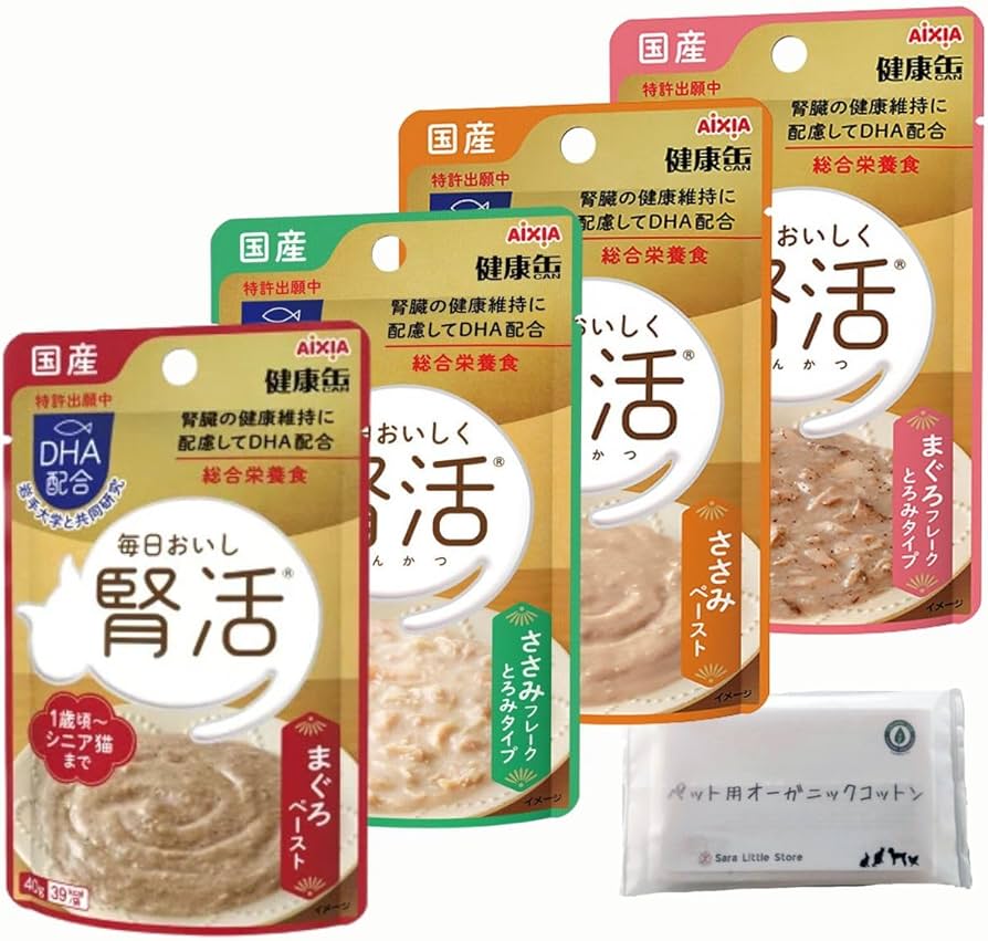 Amazon.co.jp: アイシア 健康缶 パウチ 腎活 40g シニア 猫 腎臓 国産