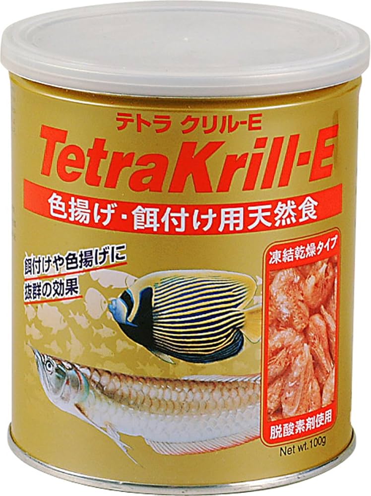 Amazon | テトラ (Tetra) クリル-E 100グラム 色揚げ 餌付け用天然餌