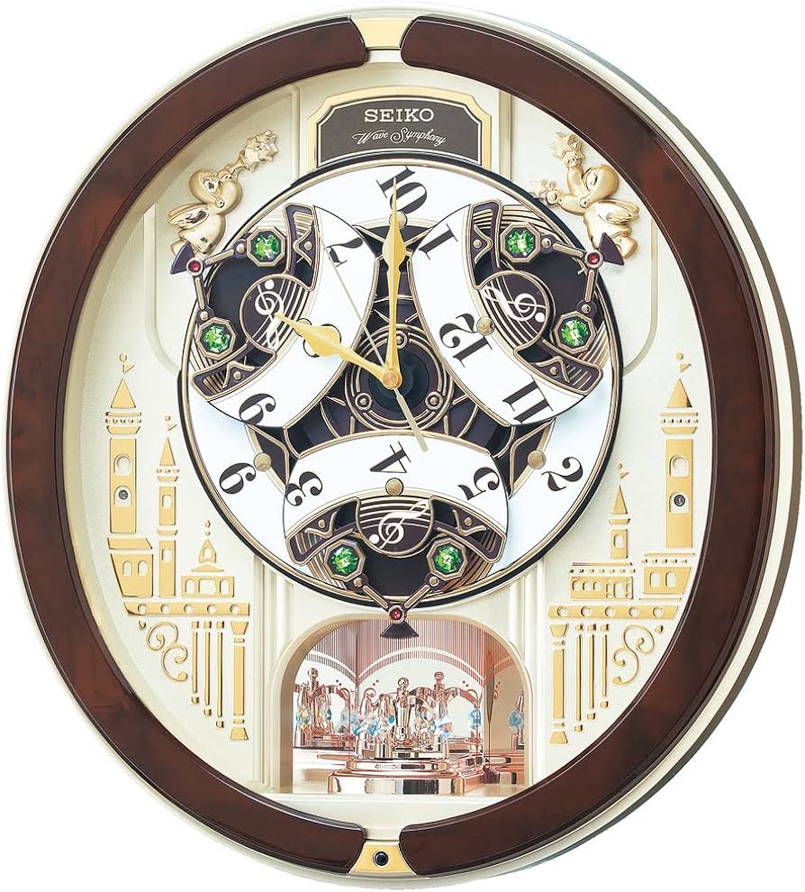Amazon.co.jp: セイコークロック 掛け時計 からくり時計 電波時計