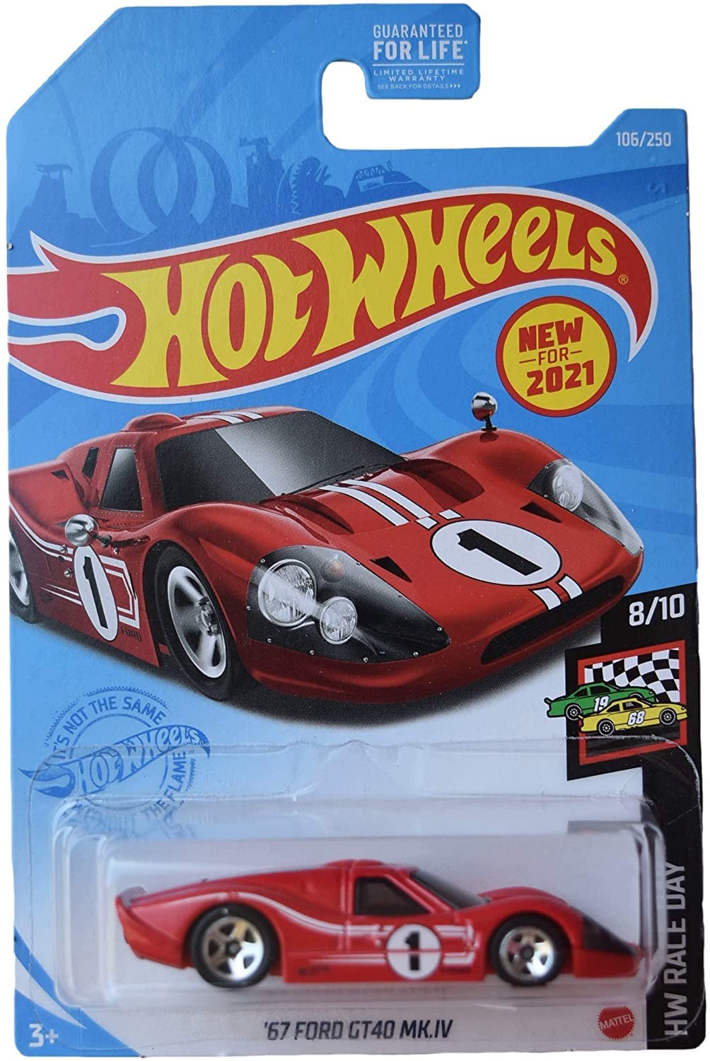 Amazon.com: Hot Wheels '67 Ford GT40 Mk.IV, Retro Racers 4/10 [red