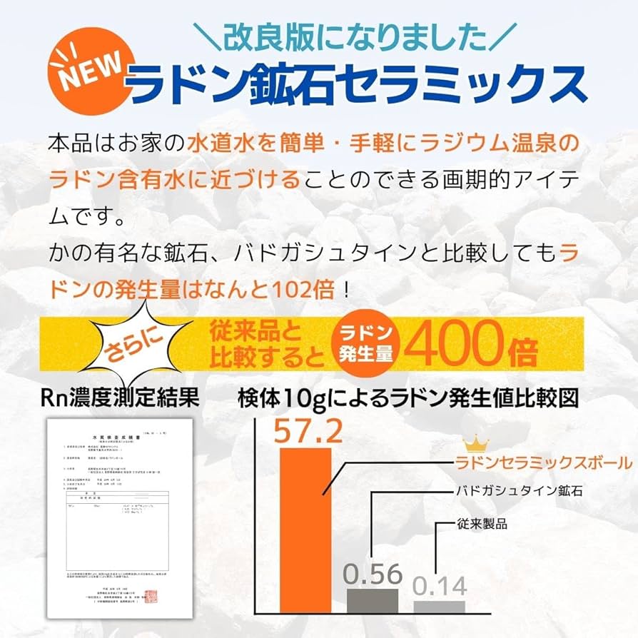 Amazon.co.jp: ラジウム活性スティック ラジウム水を生成 ラドン発生で
