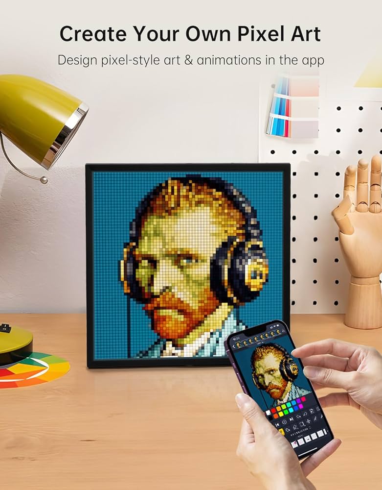 Amazon.com : Divoom Pixoo-64 - WiFi Pixel Cloud Digital Frame with