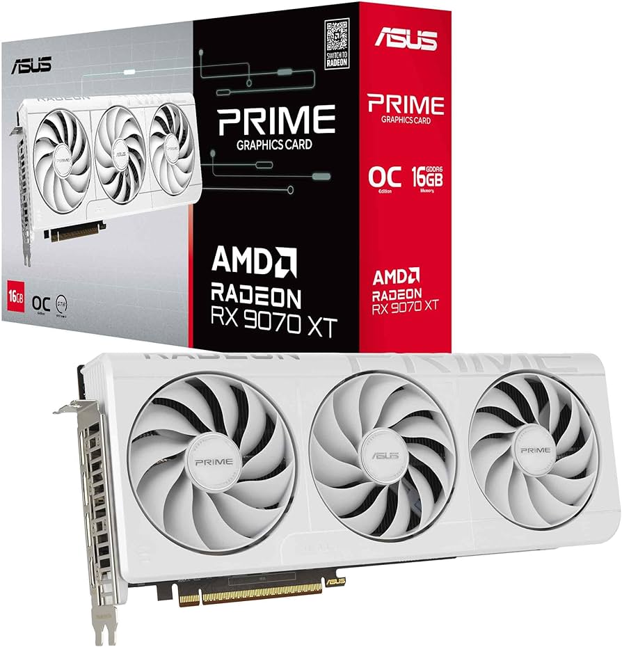 Amazon.com: ASUS Prime Radeon™ RX 9070 XT White OC Edition