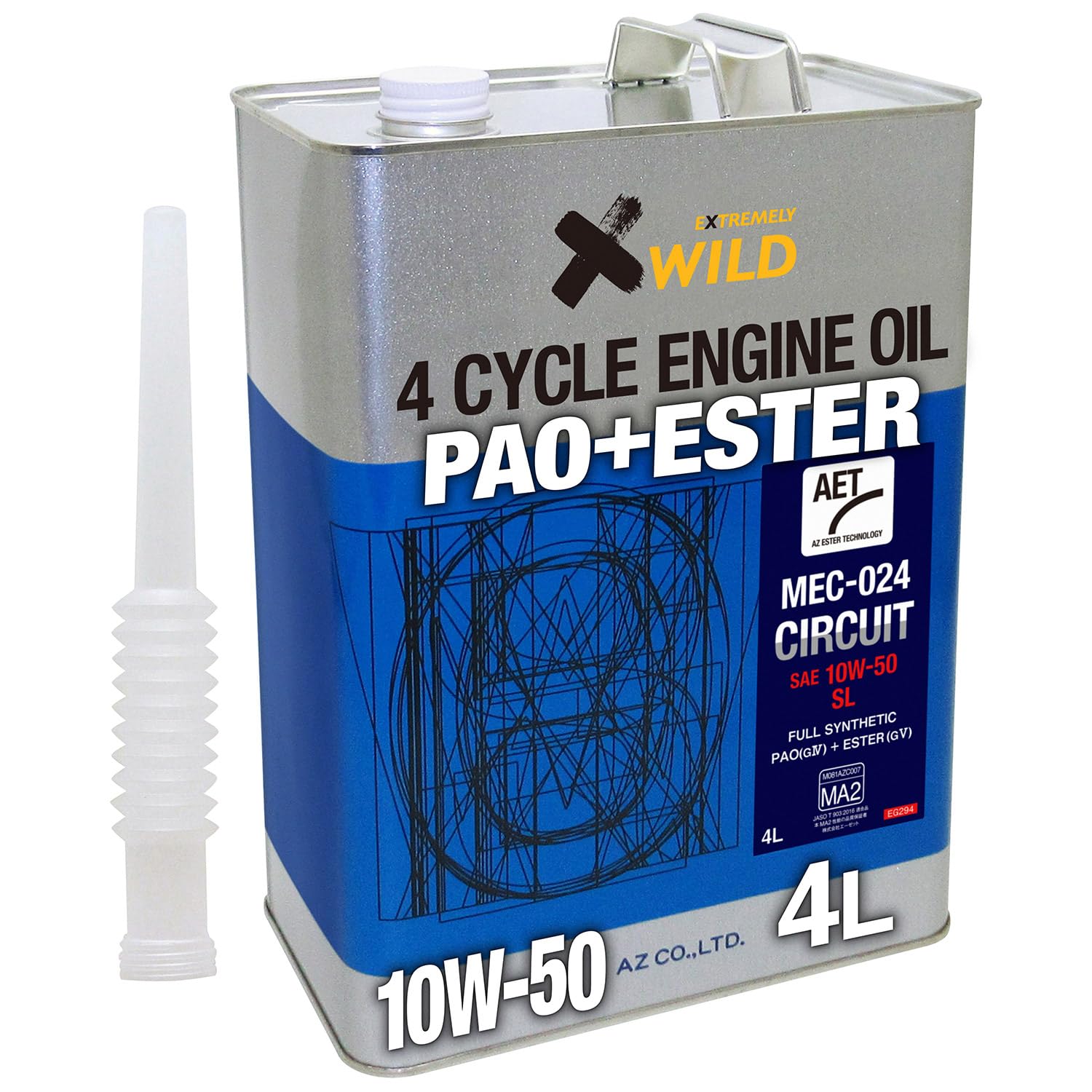 Amazon | AZ(エーゼット) バイク用 4サイクル エンジンオイル MEC-024