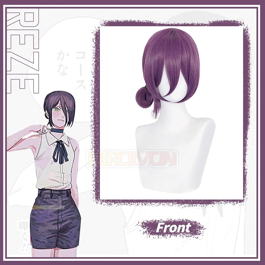 Amazon.co.jp: DIROLVON チェンソーマン コスプレウィッグ レゼ