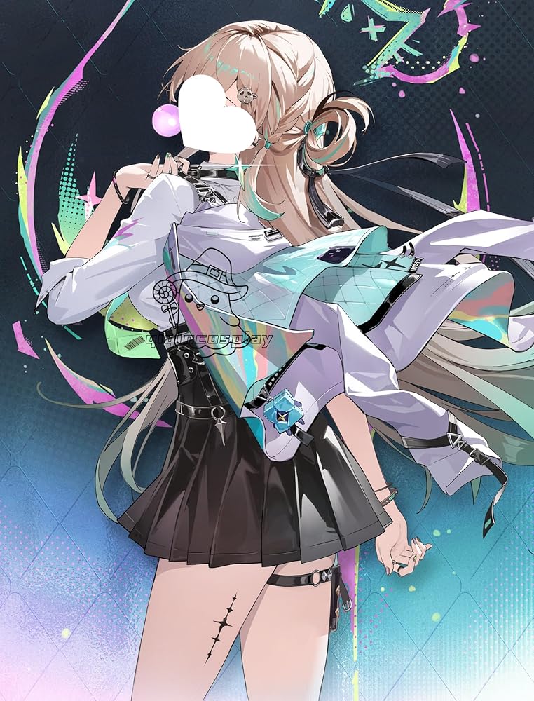 Amazon.co.jp: qiqincosplay 鳴潮 リンネー コスプレ衣装☆ウィッグ