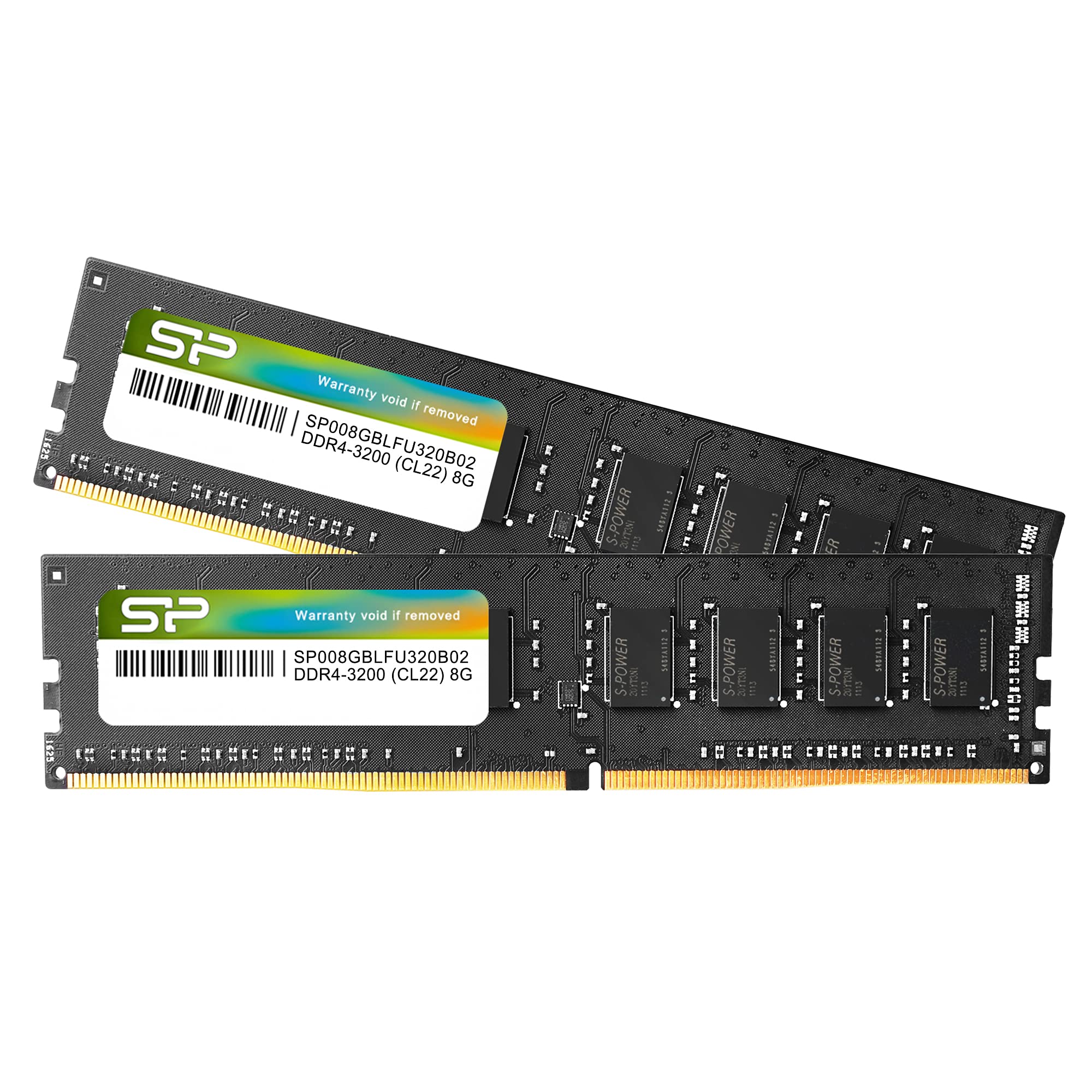 Silicon Power DDR4 16GB Kit (2x8GB) 3200MHz (PC4-25600) CL22 UDIMM