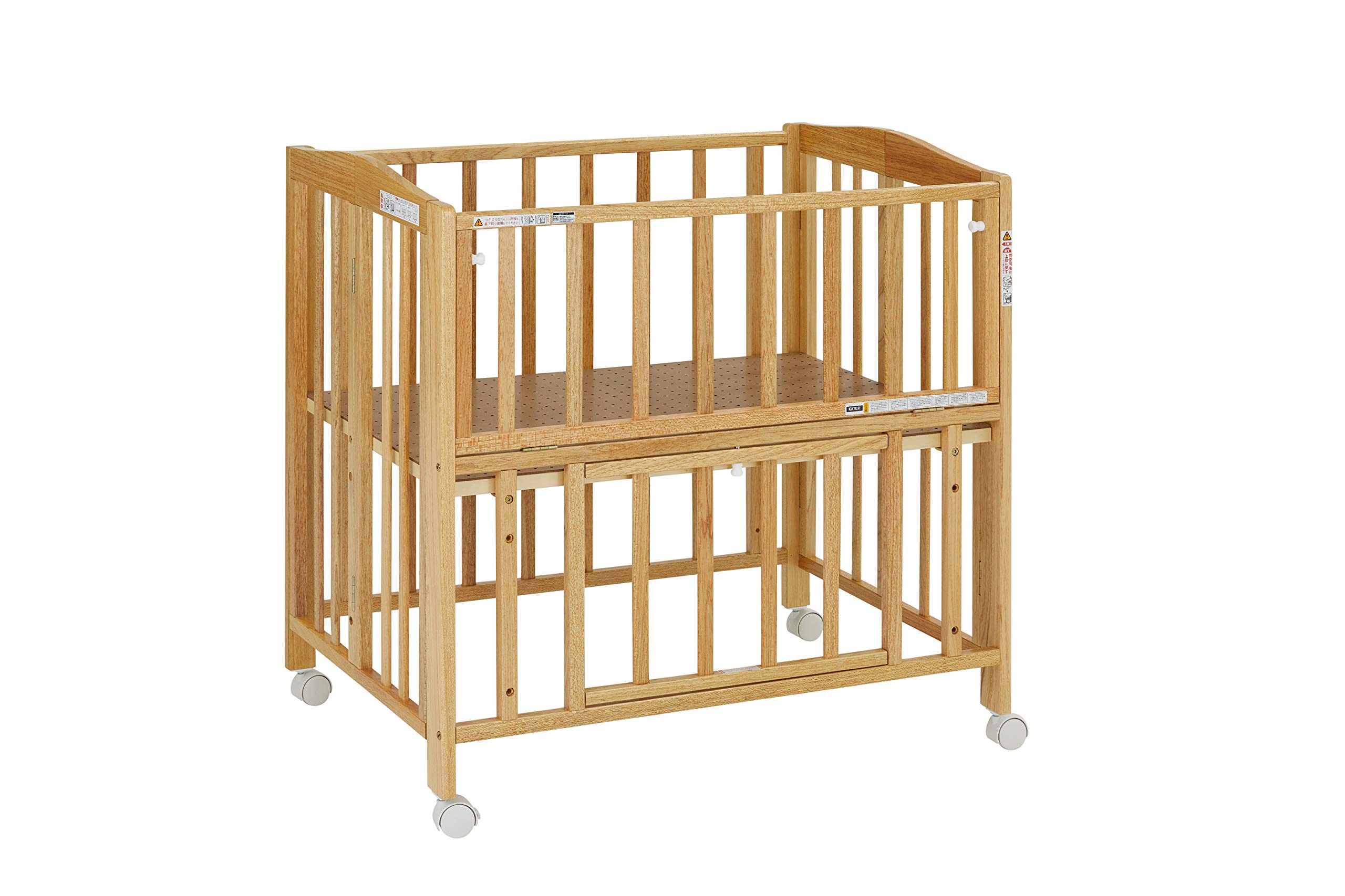 Amazon.co.jp: カトージ ミニベッド 折りたたみ ナチュラル 66x97x94