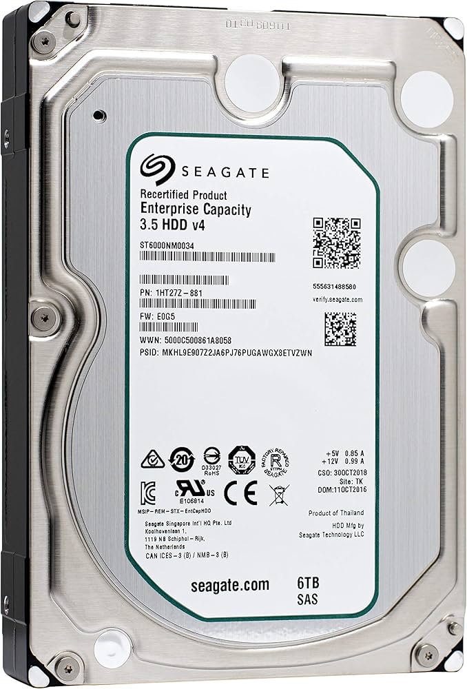 Amazon.com: Seagate Enterprise Capacity 3.5 HDD| ST6000NM0034