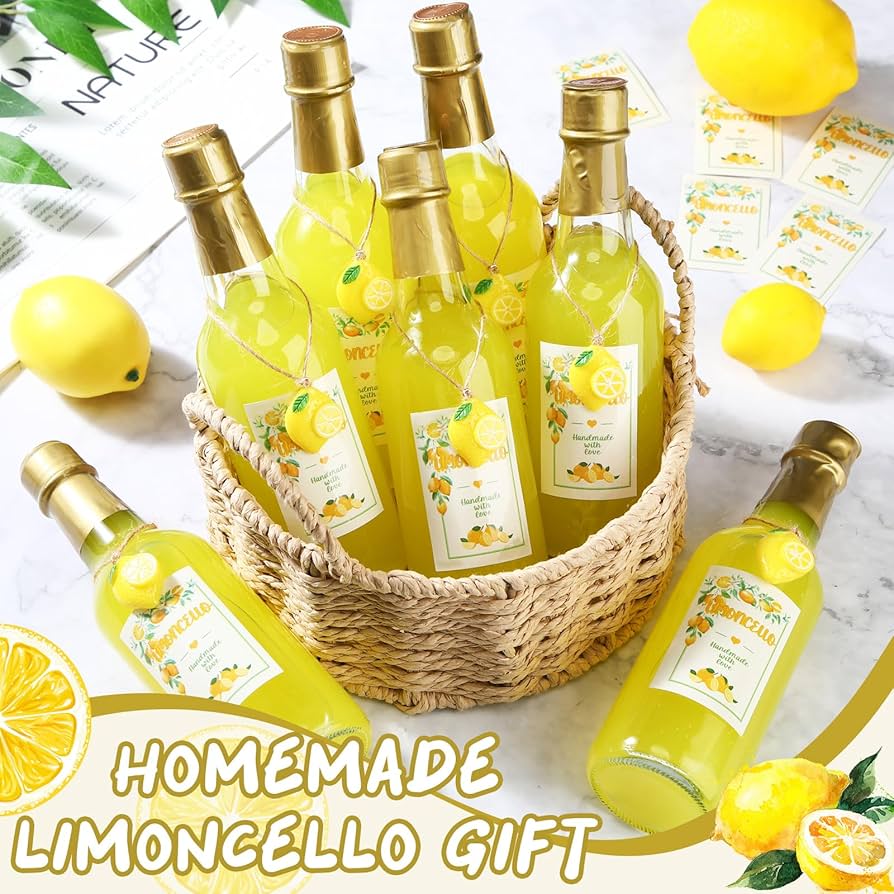Amazon.com: Reallnaive 12 Sets 8 oz Limoncello Glass Bottles Empty