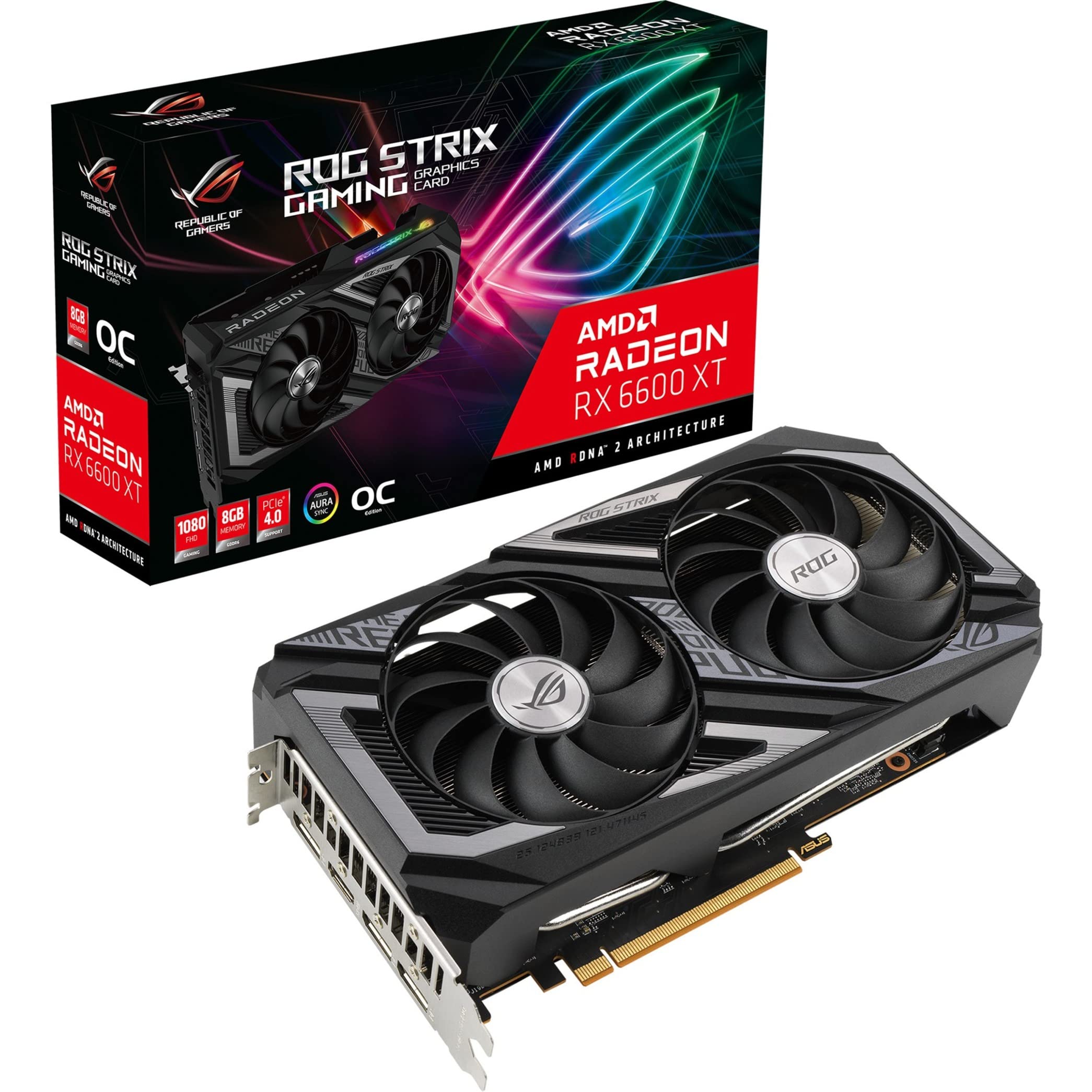 Amazon.com: ASUS ROG Strix AMD Radeon RX 6600 XT OC Edition Gaming