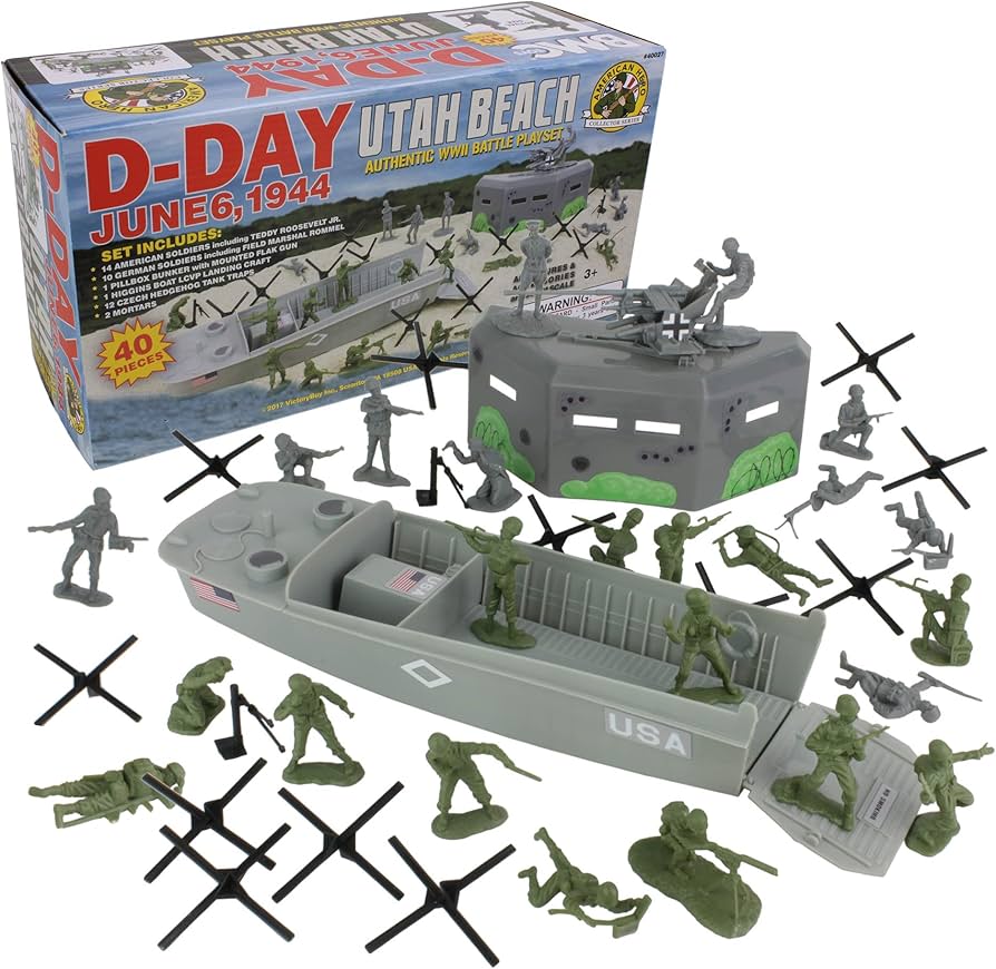 Amazon.com: BMC WW2 D-Day Plastic Army Men - Utah Beach 40pc