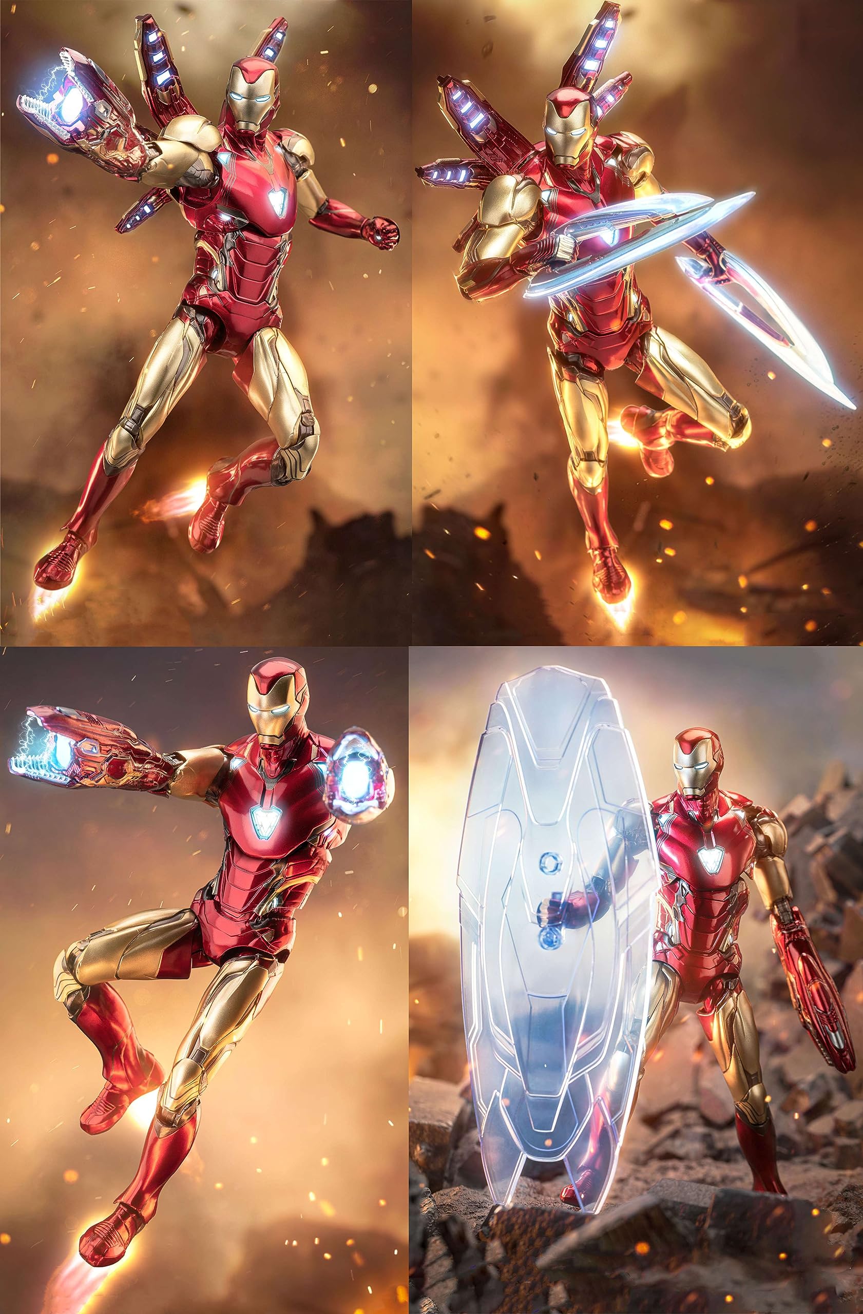 Amazon.com: LonullyMege MK85Ironman(Deluxe Version) Action Figure
