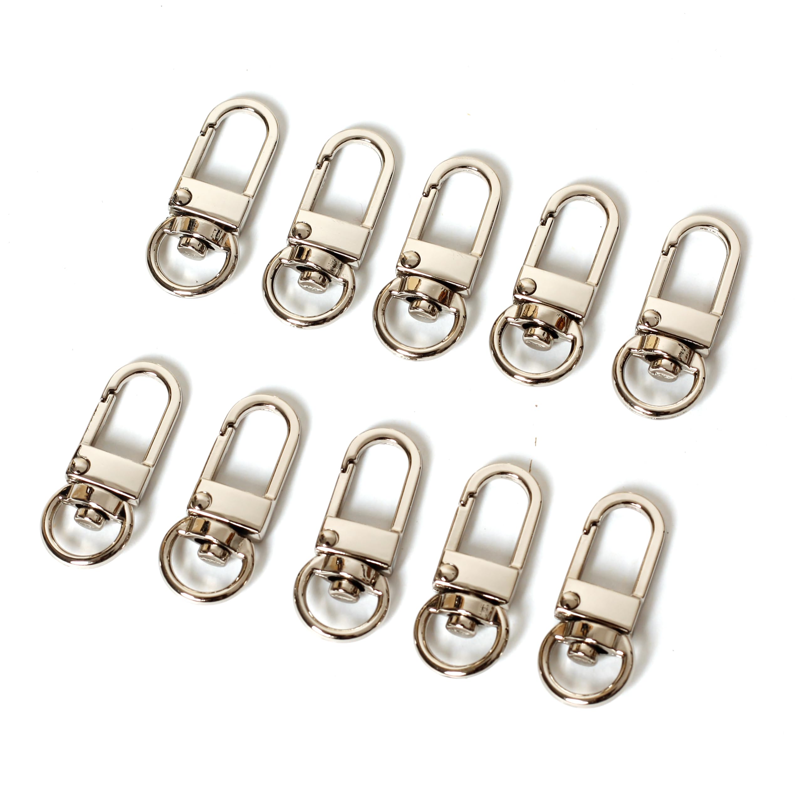 Amazon.co.jp: キーホルダー 10個入り レバー ストラップ 回転カン