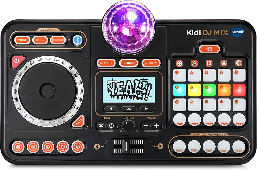Amazon.com: VTech Kidi DJ Mix (Black), Toy DJ Mixer for Kids with