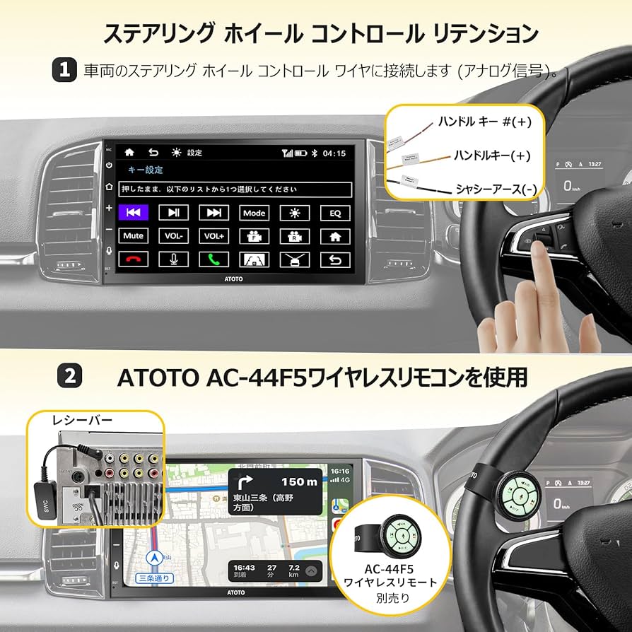Amazon.co.jp: ATOTO F7 WE 7インチタッチパネルオーディオ一体型ナビ